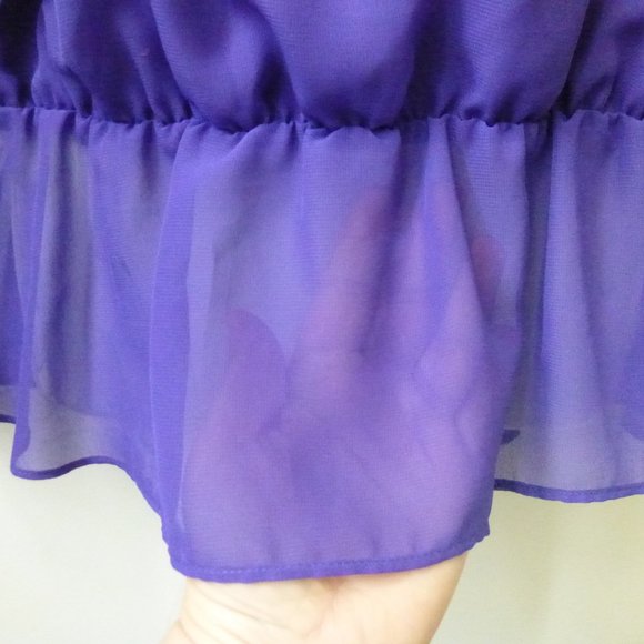 Cato Blouse T-Shirt Top Size M Short Sleeve Loose - Picture 4 of 5